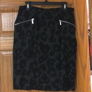 Michael Kors black cheetah print skirt.